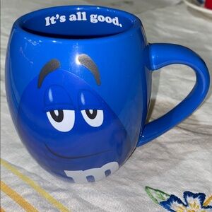 M&M's World Blue Character Mug Cup „It‘s All Good“ oversized
